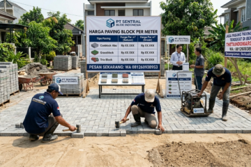 Harga paving block per meter