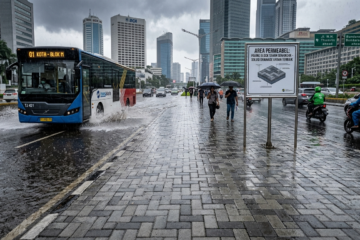 Paving Block Tahan Genangan di Jakarta Pusat