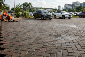 Paving Block Tebal 8cm untuk Area Parkir Jakarta