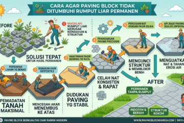 Cara Agar Paving Block Tidak Ditumbuhi Rumput Liar