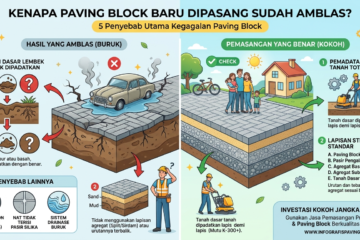 Kenapa Paving Block Baru Dipasang Sudah Amblas