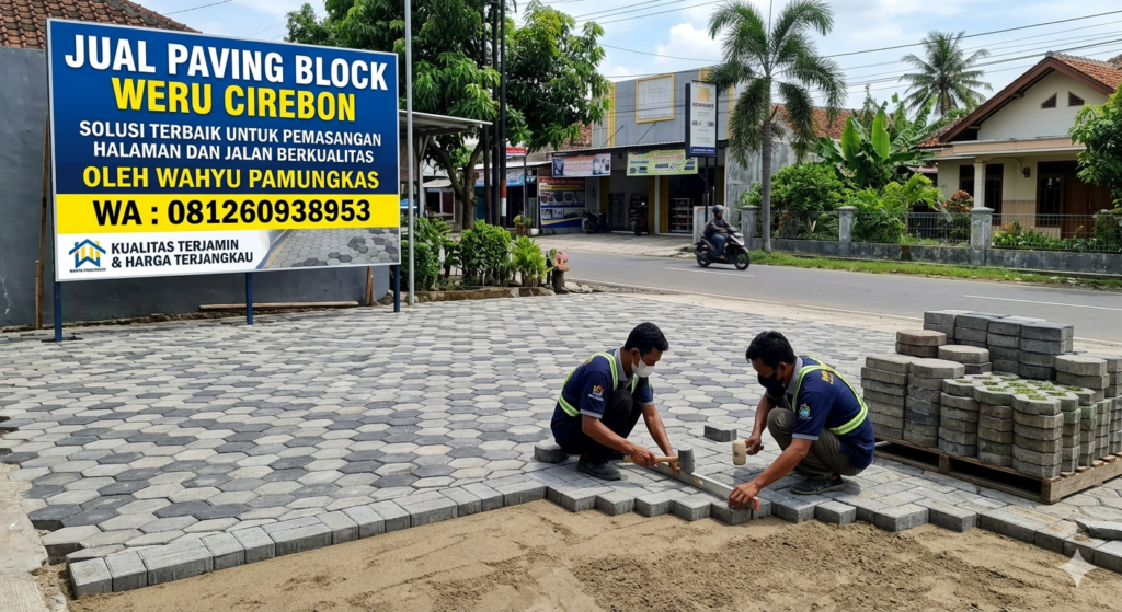Jual paving block Weru