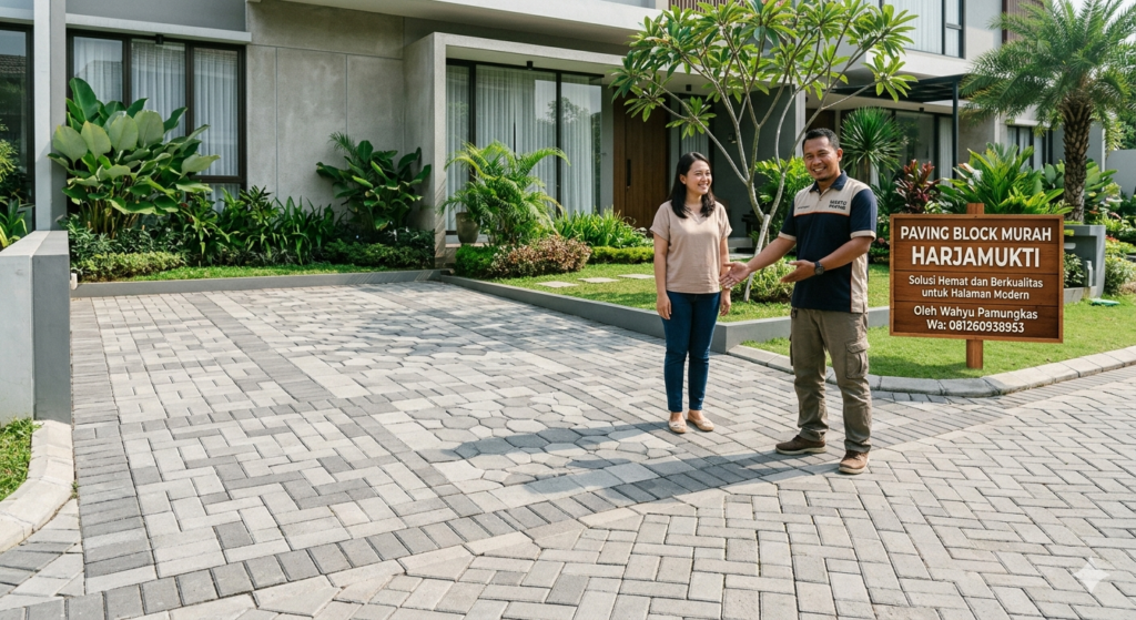Paving block murah harjamukti