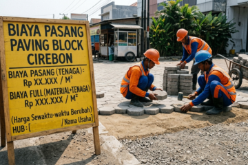 biaya pasang paving block cirebon