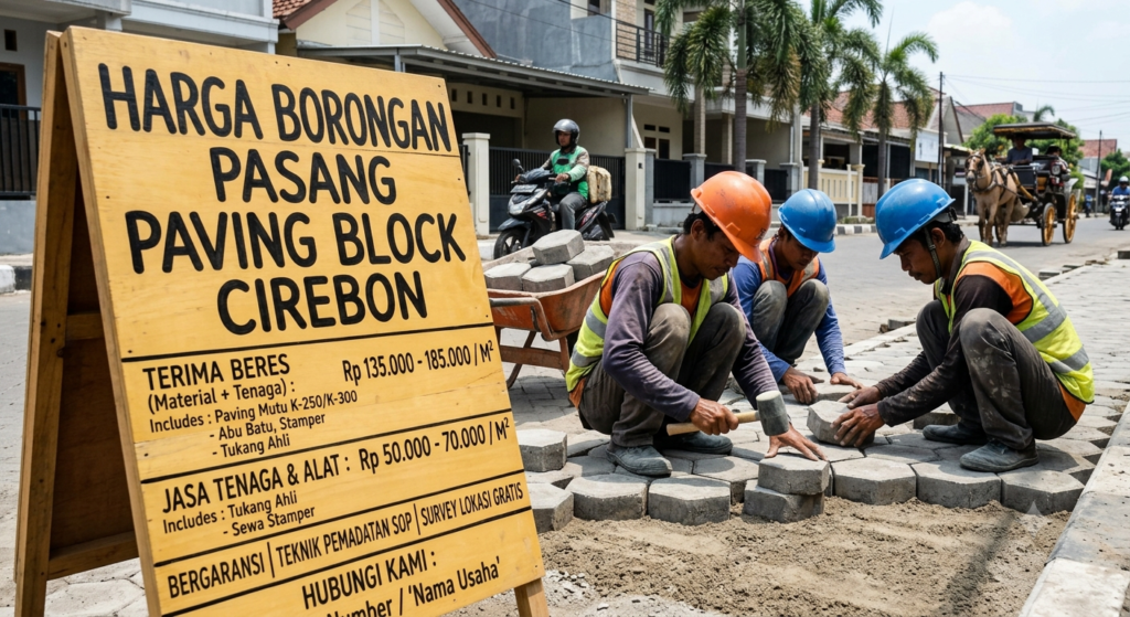 harga borongan pasang paving block cirebon