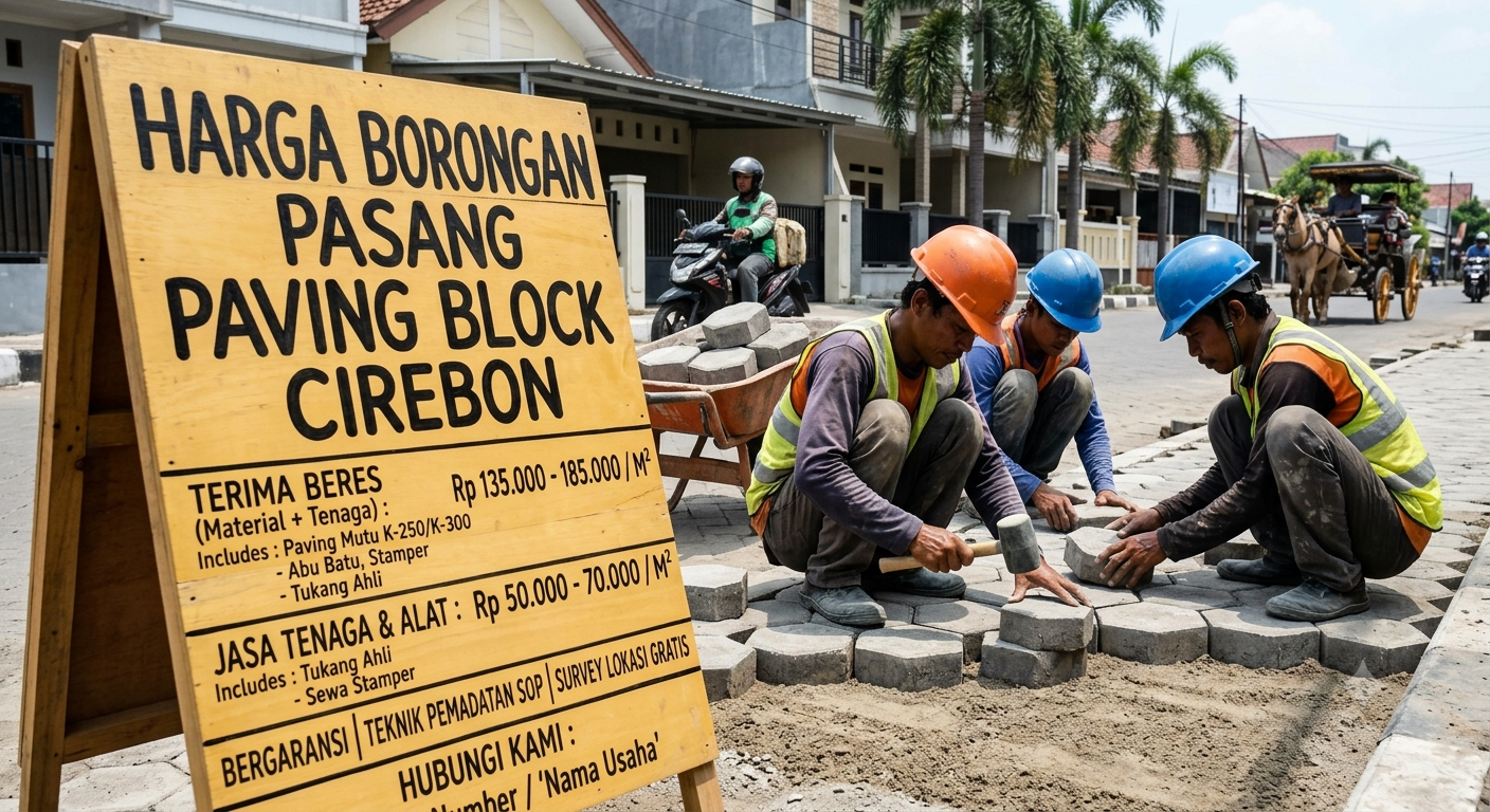 Harga Borongan Pasang Paving Block Cirebon Per M2 (Paket Terima Beres SNI)