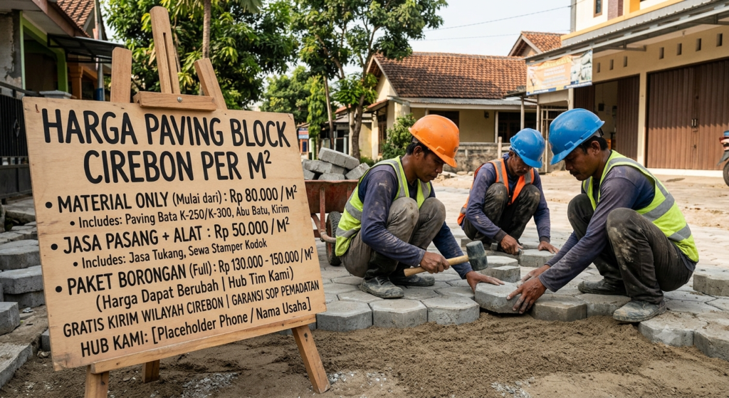 harga paving block cirebon per m2
